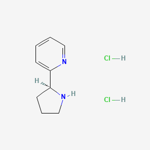 molecular formula C9H14Cl2N2 B2653149 (S)-2-(Pyrrolidin-2-yl)pyridine dihydrochloride CAS No. 2097073-17-9