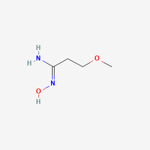 molecular formula C4H10N2O2 B2653150 (1Z)-N'-hydroxy-3-methoxypropanimidamide CAS No. 1415986-63-8; 77072-12-9