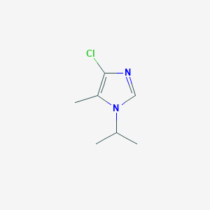 molecular formula C7H11ClN2 B2653157 4-chloro-1-isopropyl-5-methyl-1H-imidazole CAS No. 1855938-03-2
