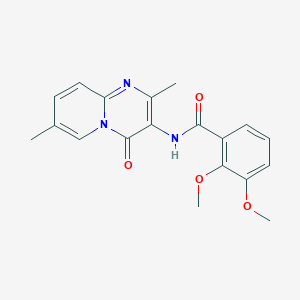 molecular formula C19H19N3O4 B2653169 N-(2,7-dimethyl-4-oxo-4H-pyrido[1,2-a]pyrimidin-3-yl)-2,3-dimethoxybenzamide CAS No. 941876-18-2