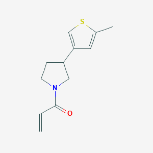 1-[3-(5-Methylthiophen-3-yl)pyrrolidin-1-yl]prop-2-en-1-one