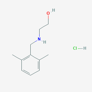 molecular formula C11H18ClNO B2653174 2-[(2,6-Dimethylphenyl)methylamino]ethanol;hydrochloride CAS No. 2445794-84-1