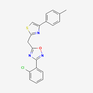 molecular formula C19H14ClN3OS B2653175 1-乙酰基-5-溴-N-(3-氯苯基)-2-甲基吲哚-6-磺酰胺 CAS No. 1112327-53-3