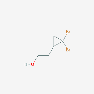 molecular formula C5H8Br2O B2653227 2-(2,2-Dibromocyclopropyl)ethanol CAS No. 97535-47-2