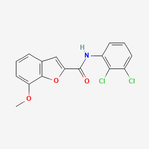 molecular formula C16H11Cl2NO3 B2653229 N-(2,3-dichlorophenyl)-7-methoxy-1-benzofuran-2-carboxamide CAS No. 921874-08-0