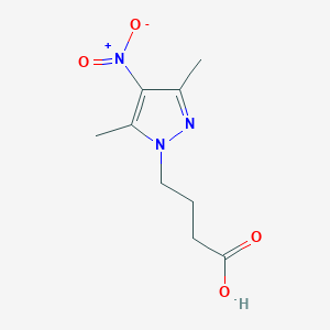 molecular formula C9H13N3O4 B2653257 4-(3,5-dimethyl-4-nitro-1H-pyrazol-1-yl)butanoic acid CAS No. 898050-13-0