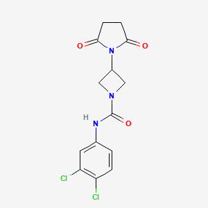 N-(3,4-dichlorophenyl)-3-(2,5-dioxopyrrolidin-1-yl)azetidine-1-carboxamide