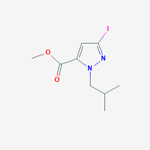 Methyl 5-iodo-2-(2-methylpropyl)pyrazole-3-carboxylate