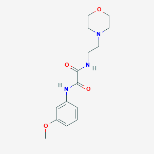 molecular formula C15H21N3O4 B2653368 N-(3-methoxyphenyl)-N'-[2-(morpholin-4-yl)ethyl]ethanediamide CAS No. 404342-15-0