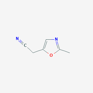 molecular formula C6H6N2O B2653374 (2-Methyl-1,3-oxazol-5-yl)acetonitrile CAS No. 1159511-94-0