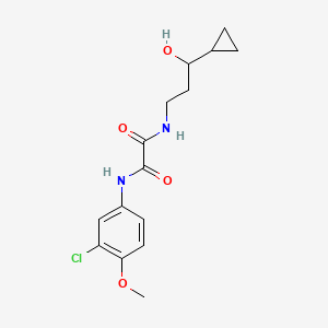 molecular formula C15H19ClN2O4 B2653378 N1-(3-chloro-4-methoxyphenyl)-N2-(3-cyclopropyl-3-hydroxypropyl)oxalamide CAS No. 1396881-14-3