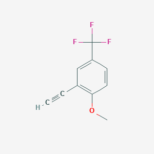 molecular formula C10H7F3O B2653384 2-乙炔基-1-甲氧基-4-三氟甲基苯 CAS No. 1211587-48-2