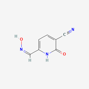 molecular formula C7H5N3O2 B2653389 6-[(Z)-羟亚氨基甲基]-2-氧代-1H-吡啶-3-腈 CAS No. 81450-62-6