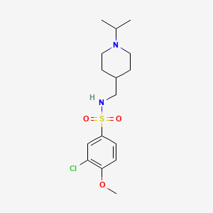 3-chloro-N-((1-isopropylpiperidin-4-yl)methyl)-4-methoxybenzenesulfonamide