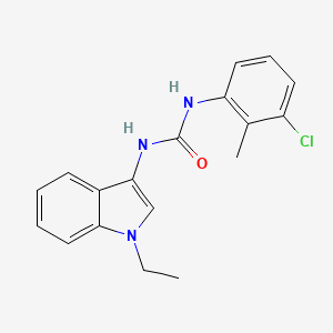 molecular formula C18H18ClN3O B2653401 1-(3-氯-2-甲基苯基)-3-(1-乙基-1H-吲哚-3-基)脲 CAS No. 923095-53-8