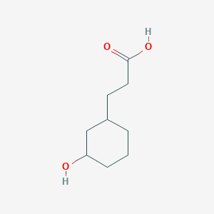 molecular formula C9H16O3 B2653410 3-(3-羟基环己基)丙酸 CAS No. 1554835-33-4