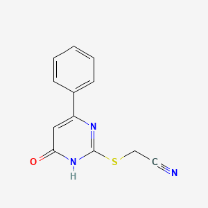 [(6-Oxo-4-Phenyl-1,6-Dihydropyrimidin-2-Yl)sulfanyl]acetonitrile