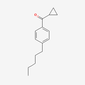 molecular formula C15H20O B2653425 环丙基(4-戊基苯基)甲酮 CAS No. 930395-73-6