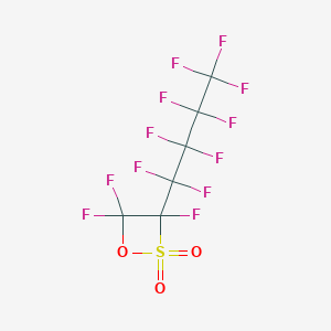 molecular formula C6F12O3S B2653430 1-(壬氟丁基)三氟乙磺酸内酯 CAS No. 85211-95-6