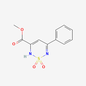 molecular formula C11H10N2O4S B2653437 methyl 5-phenyl-2H-1,2,6-thiadiazine-3-carboxylate 1,1-dioxide CAS No. 899540-02-4