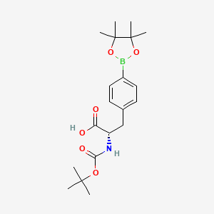 molecular formula C20H30BNO6 B2653440 (S)-2-((叔丁氧羰基)氨基)-3-(4-(4,4,5,5-四甲基-1,3,2-二氧杂硼烷-2-基)苯基)丙酸 CAS No. 216439-76-8