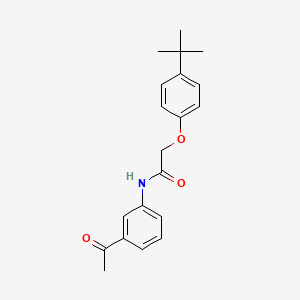 molecular formula C20H23NO3 B2653472 N-(3-acetylphenyl)-2-(4-tert-butylphenoxy)acetamide CAS No. 301689-90-7