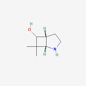 molecular formula C8H15NO B2653473 (1S,5R)-7,7-Dimethyl-2-azabicyclo[3.2.0]heptan-6-ol CAS No. 2377030-49-2