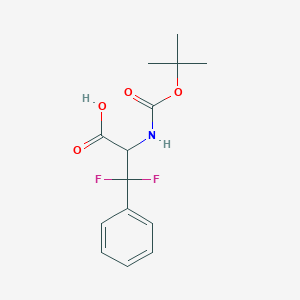 molecular formula C14H17F2NO4 B2653506 (rac)-Boc-beta,beta-difluoro-Phe-OH CAS No. 2351921-13-4