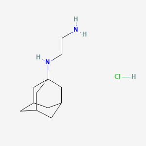 molecular formula C12H23ClN2 B2653509 盐酸 n-(1-金刚烷基)乙二胺 CAS No. 37819-00-4