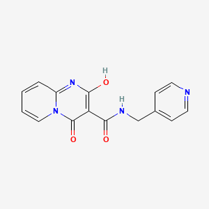 molecular formula C15H12N4O3 B2653570 2-羟基-4-氧代-N-(吡啶-4-基甲基)-4H-吡啶并[1,2-a]嘧啶-3-甲酰胺 CAS No. 886900-68-1