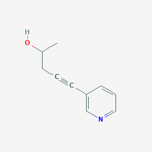 molecular formula C10H11NO B2653578 5-(Pyridin-3-yl)pent-4-yn-2-ol CAS No. 119981-03-2