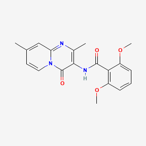 molecular formula C19H19N3O4 B2653619 N-(2,8-二甲基-4-氧代-4H-吡啶并[1,2-a]嘧啶-3-基)-2,6-二甲氧基苯甲酰胺 CAS No. 897617-24-2