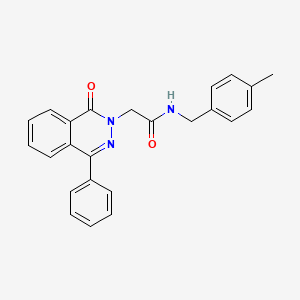 B2653682 N-(4-methylbenzyl)-2-[1-oxo-4-phenyl-2(1H)-phthalazinyl]acetamide CAS No. 866153-81-3