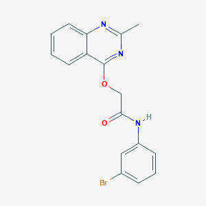 molecular formula C17H14BrN3O2 B2653700 N-(3-bromophenyl)-2-[(2-methylquinazolin-4-yl)oxy]acetamide CAS No. 1111149-24-6