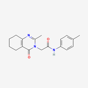 molecular formula C18H21N3O2 B2653706 2-(2-methyl-4-oxo-5,6,7,8-tetrahydroquinazolin-3(4H)-yl)-N-(p-tolyl)acetamide CAS No. 1251604-72-4