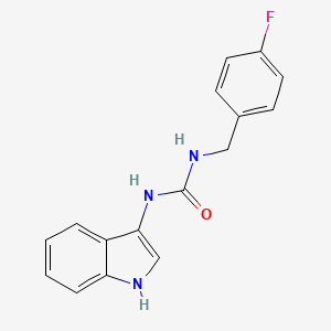 molecular formula C16H14FN3O B2653710 1-(4-fluorobenzyl)-3-(1H-indol-3-yl)urea CAS No. 922938-94-1
