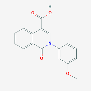 molecular formula C17H13NO4 B2653712 2-(3-Methoxyphenyl)-1-oxo-1,2-dihydroisoquinoline-4-carboxylic acid CAS No. 439141-05-6