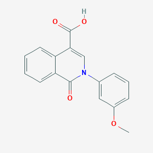 2-(3-Methoxyphenyl)-1-oxo-1,2-dihydroisoquinoline-4-carboxylic acid