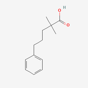 molecular formula C13H18O2 B2653720 2,2-Dimethyl-5-phenylpentanoic acid CAS No. 2840-74-6