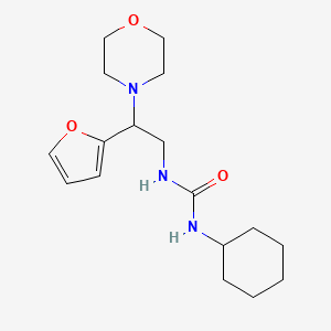 molecular formula C17H27N3O3 B2653727 1-Cyclohexyl-3-(2-(furan-2-yl)-2-morpholinoethyl)urea CAS No. 1210807-14-9