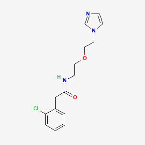 N-(2-(2-(1H-imidazol-1-yl)ethoxy)ethyl)-2-(2-chlorophenyl)acetamide