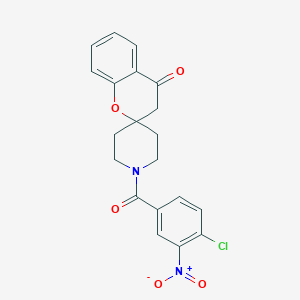 molecular formula C20H17ClN2O5 B2653761 1'-(4-Chloro-3-nitrobenzoyl)spiro[chroman-2,4'-piperidin]-4-one CAS No. 877811-06-8