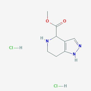 Methyl 4,5,6,7-tetrahydro-1H-pyrazolo[4,3-c]pyridine-4-carboxylate;dihydrochloride