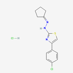 molecular formula C14H15Cl2N3S B2653799 CPTH2 hydrochloride 