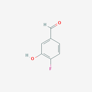 molecular formula C7H5FO2 B026538 4-氟-3-羟基苯甲醛 CAS No. 103438-85-3