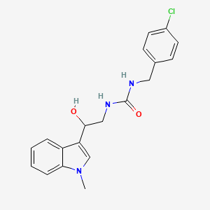 1-(4-chlorobenzyl)-3-(2-hydroxy-2-(1-methyl-1H-indol-3-yl)ethyl)urea