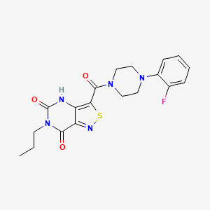 3-{[4-(2-fluorophenyl)piperazino]carbonyl}-6-propylisothiazolo[4,3-d]pyrimidine-5,7(4H,6H)-dione