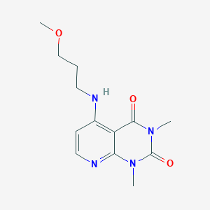 molecular formula C13H18N4O3 B2653817 5-((3-甲氧基丙基)氨基)-1,3-二甲基吡啶并[2,3-d]嘧啶-2,4(1H,3H)-二酮 CAS No. 942008-31-3