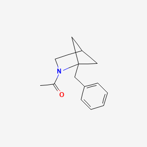 molecular formula C14H17NO B2653823 1-(1-Benzyl-2-azabicyclo[2.1.1]hexan-2-yl)ethanone CAS No. 2248324-87-8