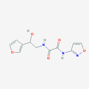 molecular formula C11H11N3O5 B2653824 N1-(2-(furan-3-yl)-2-hydroxyethyl)-N2-(isoxazol-3-yl)oxalamide CAS No. 1396575-96-4